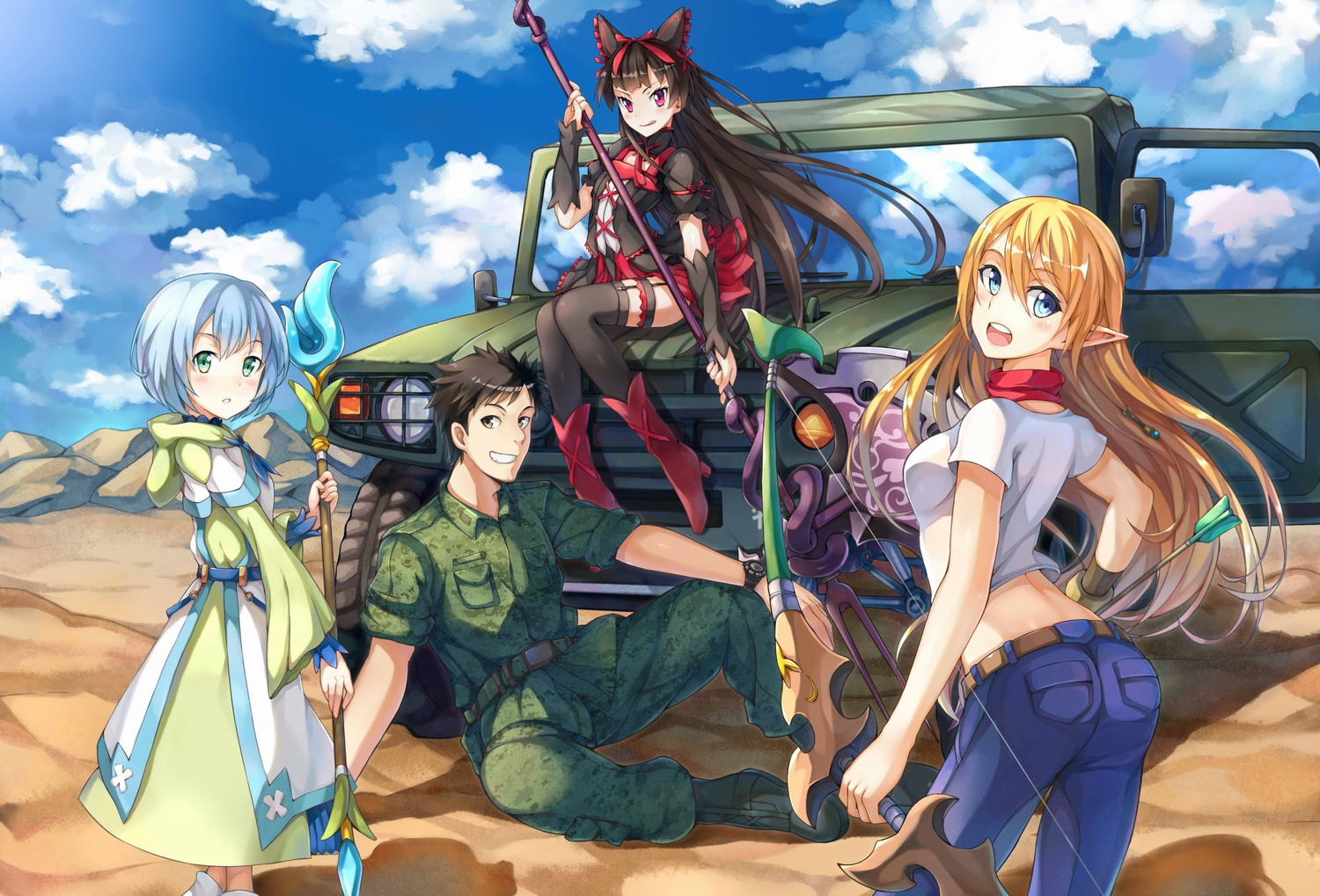 Gate: Jieitai Kanochi nite, Kaku Tatakaeri 2  Anime reccomendations,  Picture source, Anime